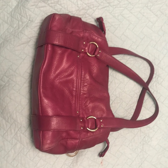 Wine coloured Michael Kors leather purse - Picture 2 of 5